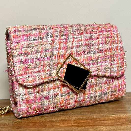 Pre-Loved Quilted Pink Purse
