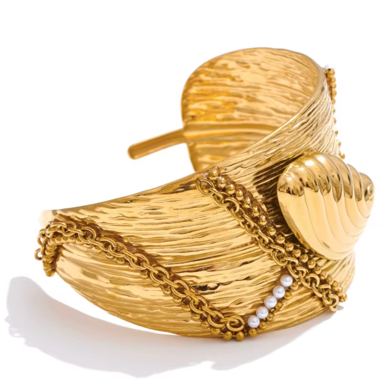 Sea Shell Leaf Cuff