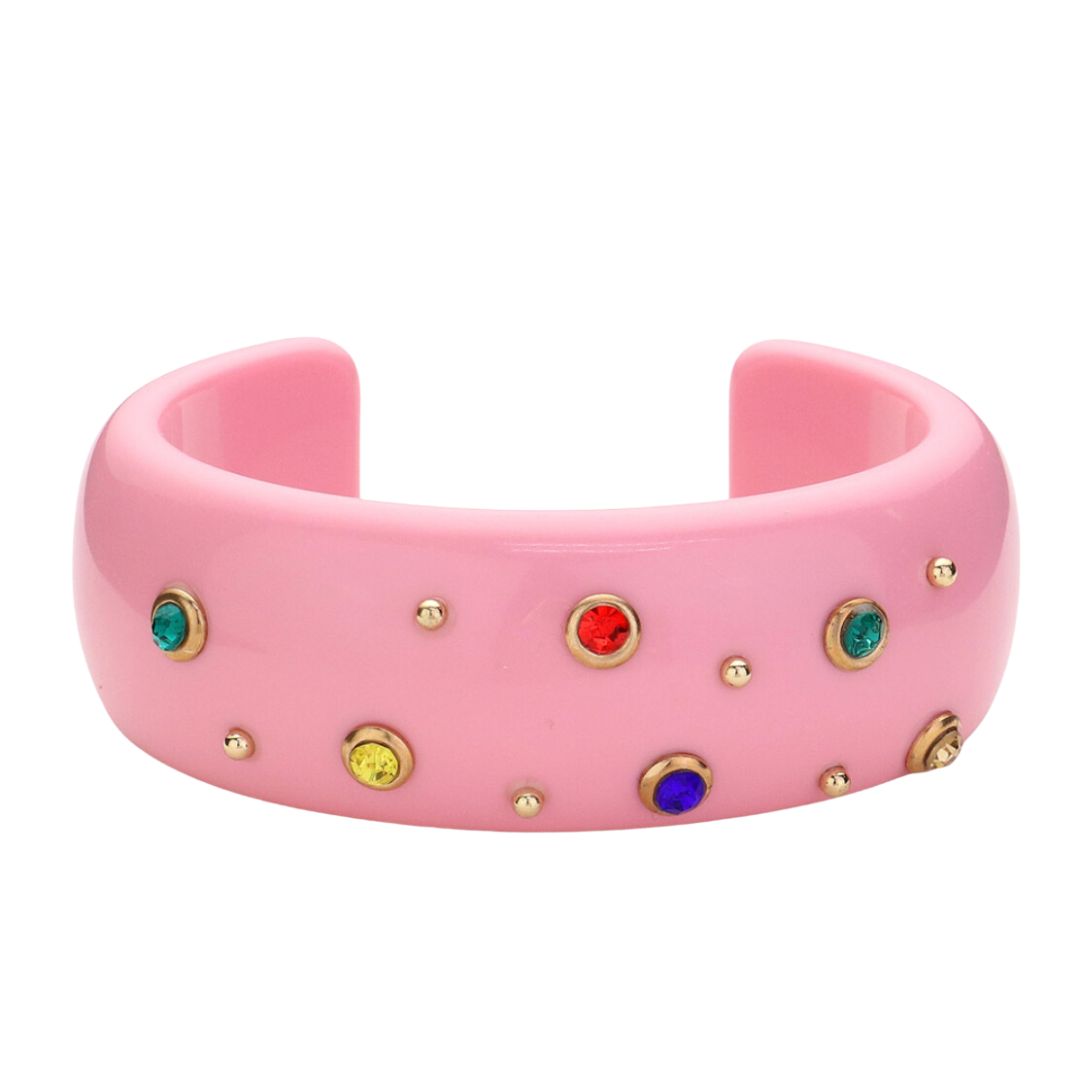 Resin Cuff Pink/Multi