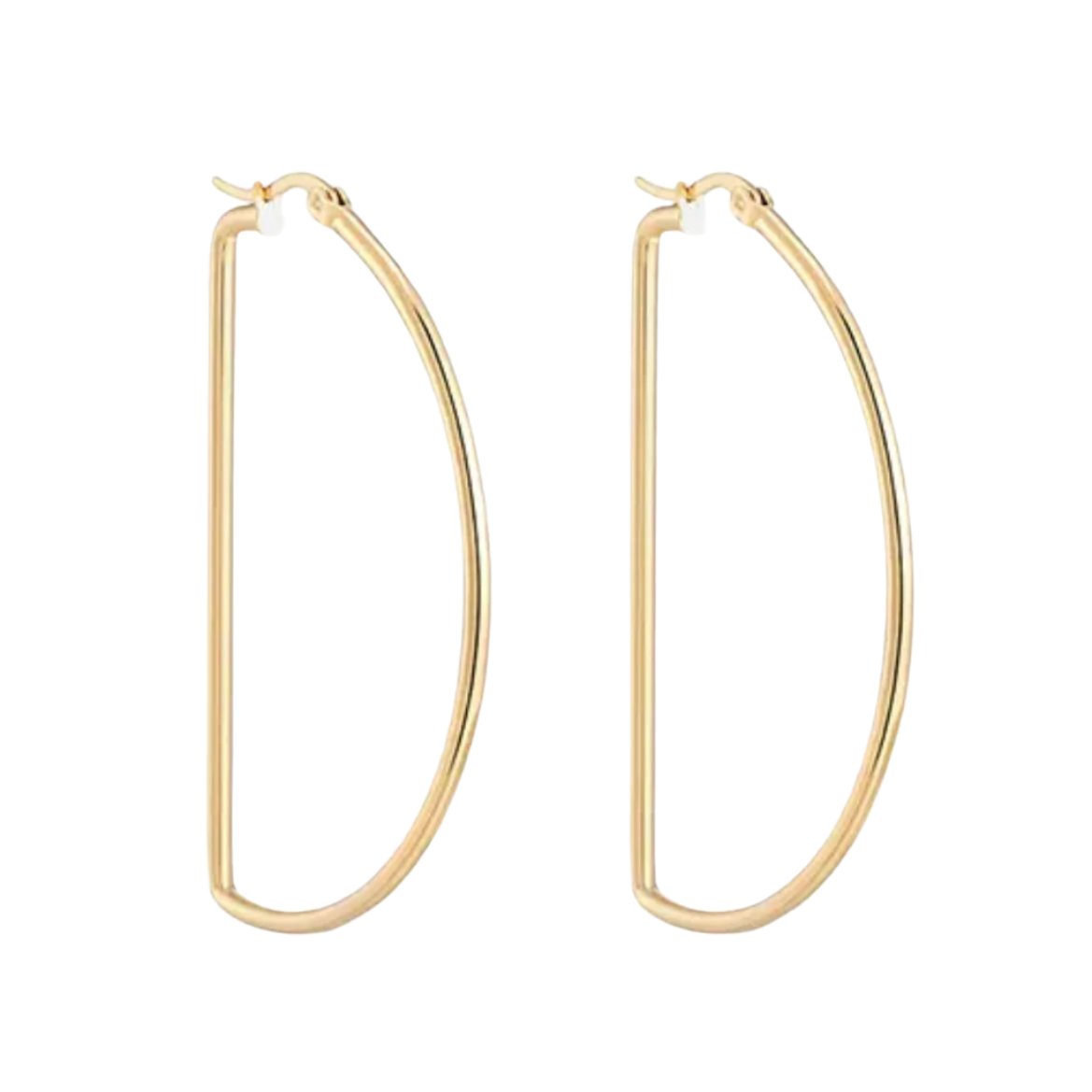 Personalized 18K Plated Letter Hoops