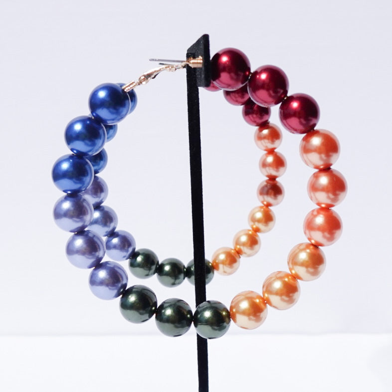 Pearl Hoop Earrings