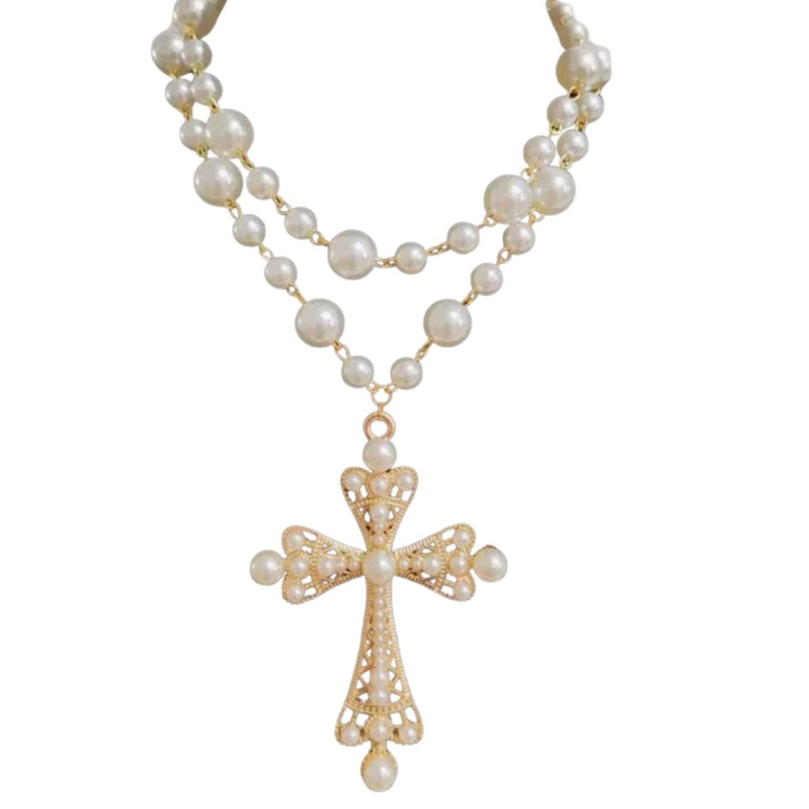2 Piece Cross Necklace