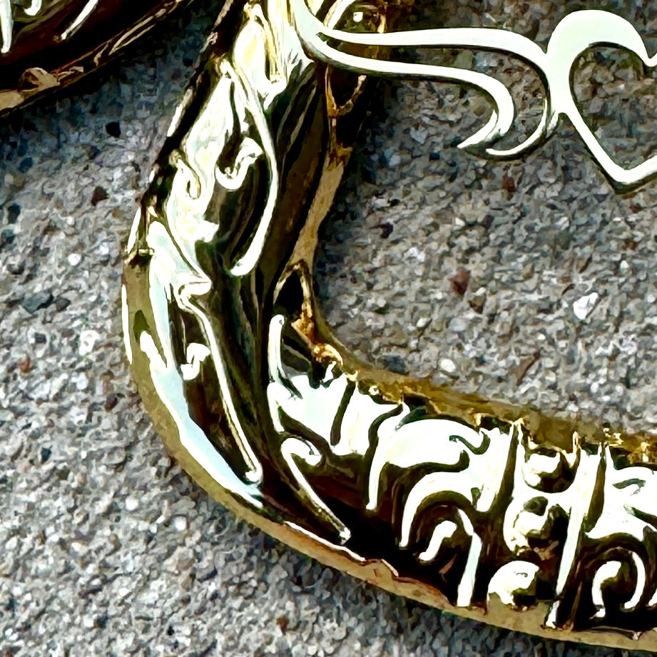 Bubble Gold Plated Personalized Hoop Earrings