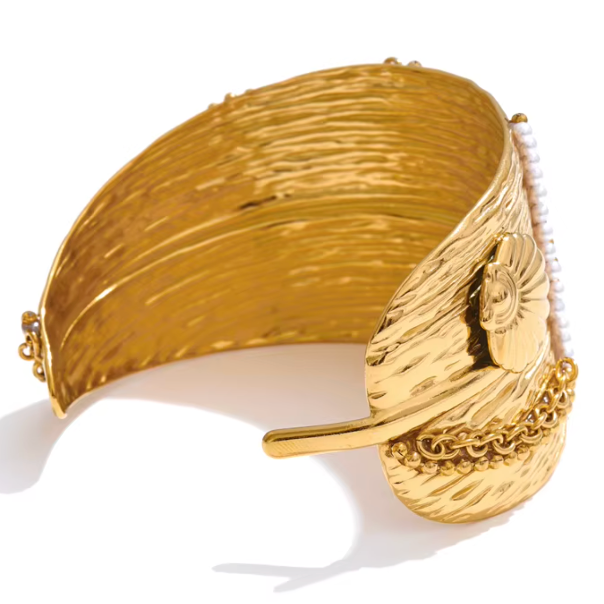 Sea Shell Leaf Cuff