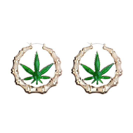 Leaf Bamboo Earrings